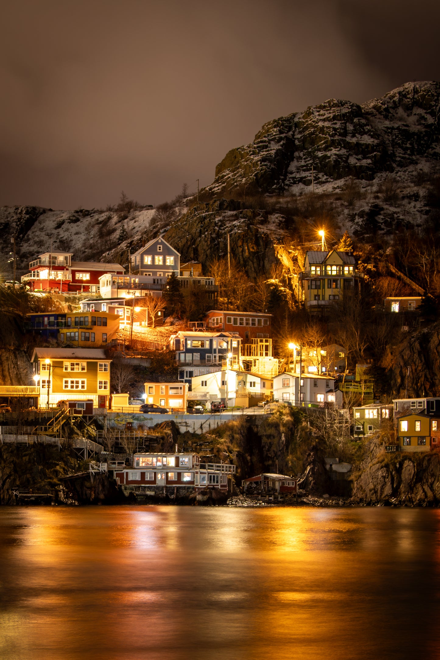 The Battery at Night – Greeting Card (5x7)