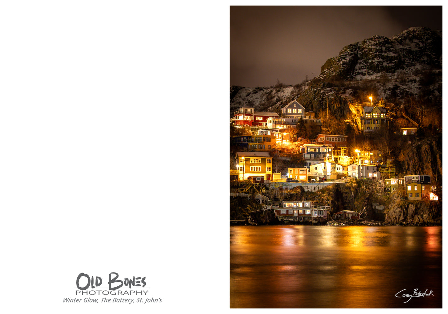 The Battery at Night – Greeting Card (5x7)